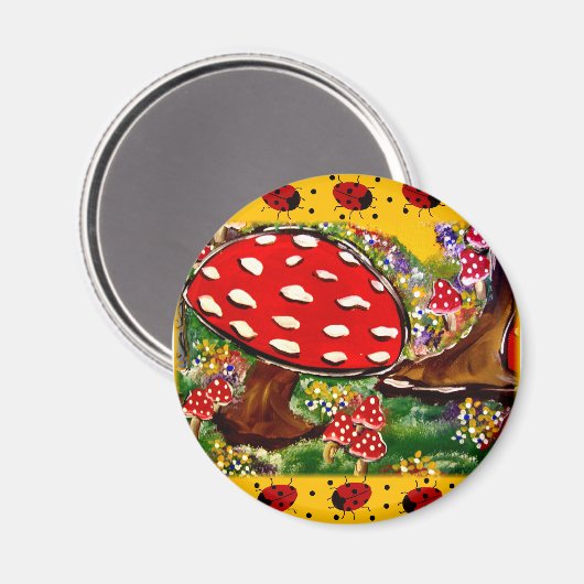 Fairy Lady Bugs Magnet (Vorderseite/Rückseite)