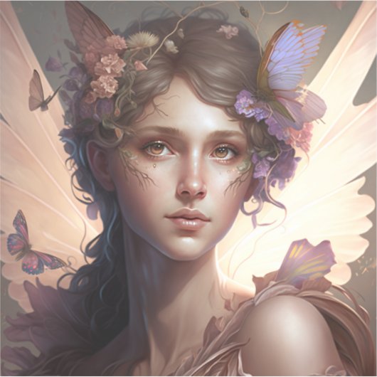 Fairy Lady Fantasy Art Aufkleber (Vorderseite)