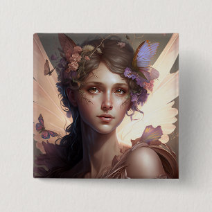 Fairy Lady Fantasy Art Button