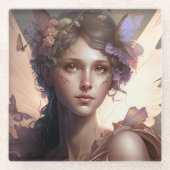 Fairy Lady Fantasy Art Glasuntersetzer (Vorderseite)