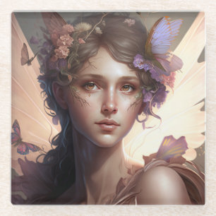 Fairy Lady Fantasy Art Glasuntersetzer