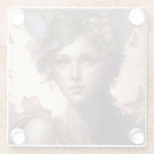 Fairy Lady Fantasy Art Glasuntersetzer (Rückseite)