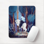 Fairy Lady in einem Schwarzen Kap Mousepad (Mit Mouse)