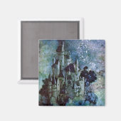 Fairy Land Castle von Edmund Dulac Magnet (Vorderseite/Rückseite)