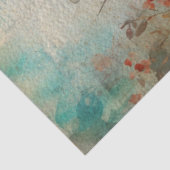 Fairy Land Spring Forest Orange Birds Seidenpapier (Ausschnitt)