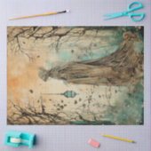 Fairy Land Spring Forest Whimsical Witze Nr. 1 Seidenpapier (Basteln)