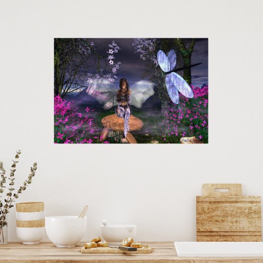Fairy LavenderGlitter Poster (Küche)