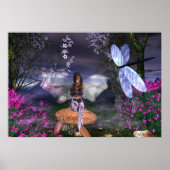 Fairy LavenderGlitter Poster (Vorne)