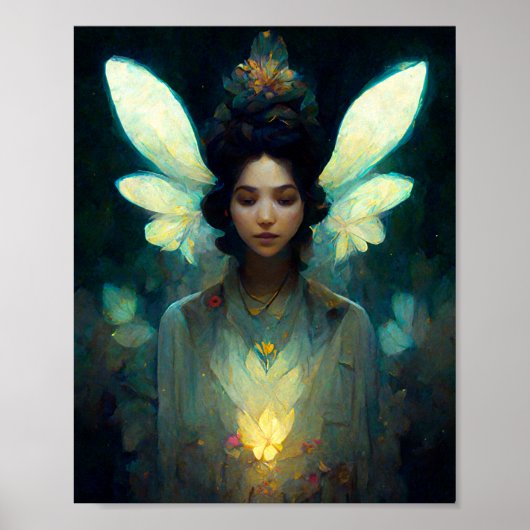 Fairy Light Fantasy Art Poster (Vorne)
