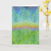 Fairy Lights Sparkle über Emerald Meadow Karte (Gelbe Blume)