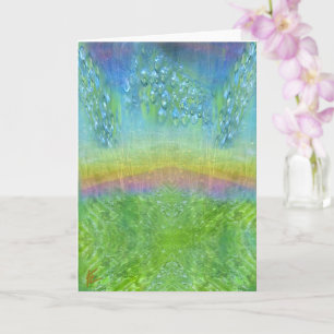 Fairy Lights Sparkle über Emerald Meadow Karte