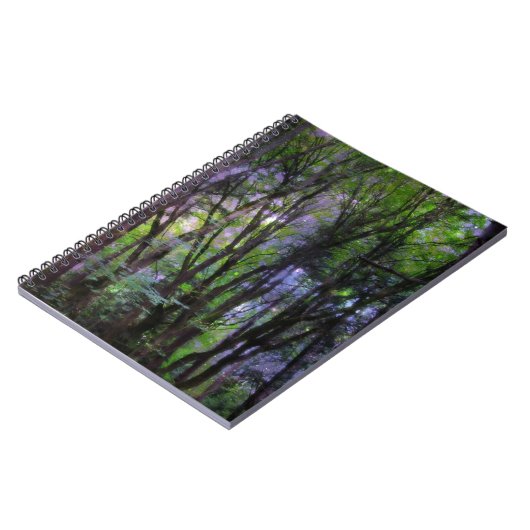 Fairy Lights Surreal Forest Notizblock (Linke Seite)