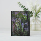 Fairy Lights Surreal Forest Postkarte (Stehend Vorderseite)
