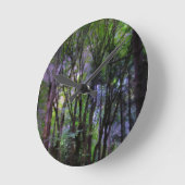 Fairy Lights Surreal Forest Runde Wanduhr (Winkel)