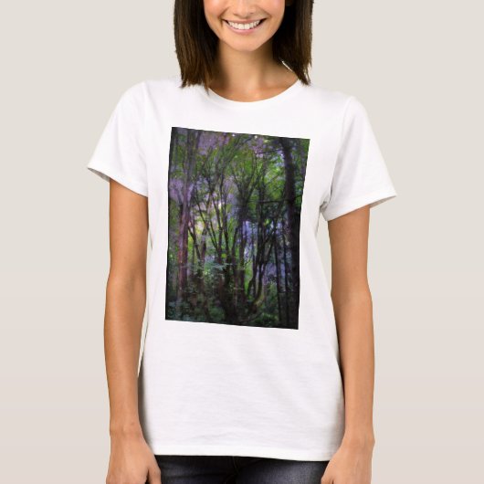 Fairy Lights Surreal Forest T-Shirt (Vorderseite)
