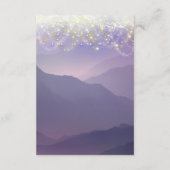 Fairy Lights Violet Lila Wedding Begleitkarte (Rückseite)