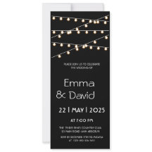 FAIRY LIGHTS WEDD INVITATION