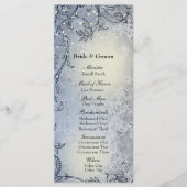 Fairy Lights Whimsy Blue Wedding Program Programm (Vorderseite)
