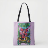 Fairy Lila Red Mushroom Gothic Tasche (Vorderseite)