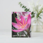 Fairy Lily Birthday wünscht Postcard Postkarte (Stehend Vorderseite)