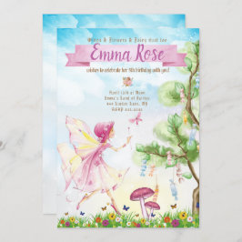 Fairy Magic Birthday Party Einladung