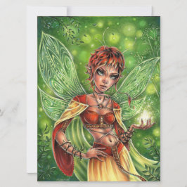 Fairy Magic Fantasy Forest Wings Female Art Card