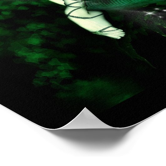 Fairy Magic Green Poster (Ecke)
