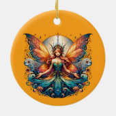 Fairy Magic, Magie Fantasy Vibe Keramik Ornament (Hinten)