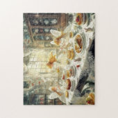 Fairy Magic Tea Party Spring Kitchen Baking Time Puzzle (Vertikal)