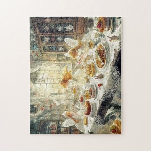 Fairy Magic Tea Party Spring Kitchen Baking Time Puzzle (Vertikal)