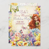 Fairy Magical Birthday Party Einladung (Vorne/Hinten)