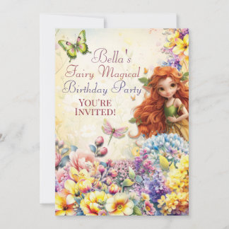 Fairy Magical Birthday Party Einladung