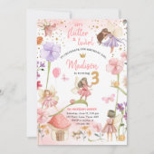 Fairy Magical Forest Garden Girl Fairy Birthday Einladung (Vorderseite)