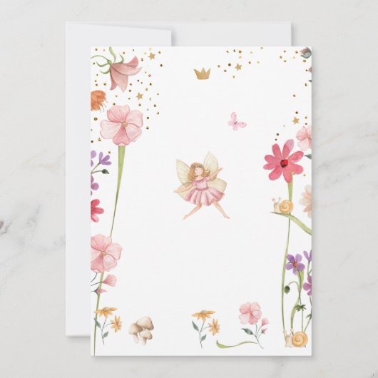 Fairy Magical Forest Garden Giro del Malcantone Einladung (Rückseite)