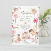 Fairy Magical Forest Garden Giro del Malcantone Einladung (Stehend Vorderseite)
