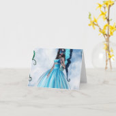 Fairy Masquerade Ball Karte (Gelbe Blume)