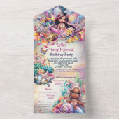 Fairy Mermaid Party Einladung (Innen Boden)