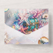 Fairy Mermaid Party Einladung (Rückseite)