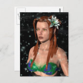 Fairy Mermaid Postkarte (Vorne/Hinten)