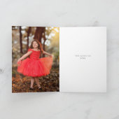 Fairy Merry Christmas Woodland Forest Foto Karte (Innenseite)