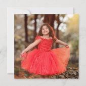 Fairy Merry Christmas Woodland Forest Foto Karte (Rückseite)