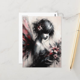 Fairy mit Blume Postkarte