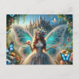 Fairy mit Blume Postkarte