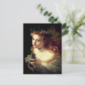 Fairy mit Butterfly Halo Postkarte (Stehend Vorderseite)