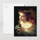 Fairy mit Butterfly Halo Postkarte (Vorne/Hinten)