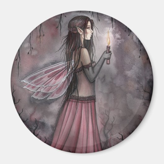 Fairy mit Candle Magnet von Molly Harrison (Vorne)