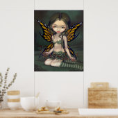 Fairy mit Dried Blume ART PRINT Fantasy Fee Poster (Küche)