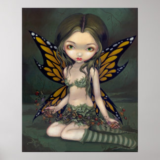 Fairy mit Dried Blume ART PRINT Fantasy Fee Poster