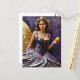 Fairy mit Ei Postkarte