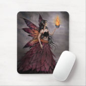 Fairy mit Feuer Mousepad von Molly Harrison (Mit Mouse)